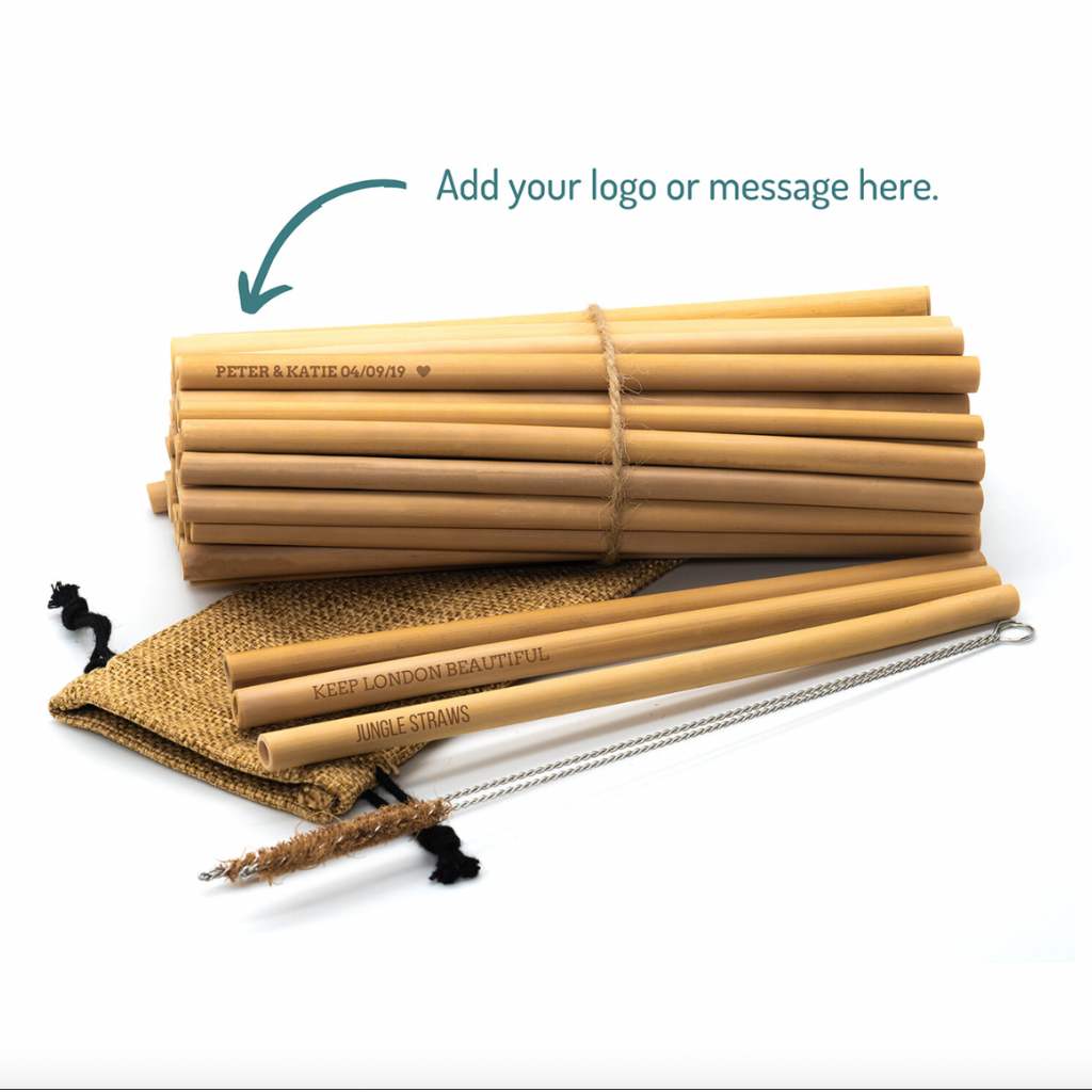 Custom Branded Bamboo Reusable Straws