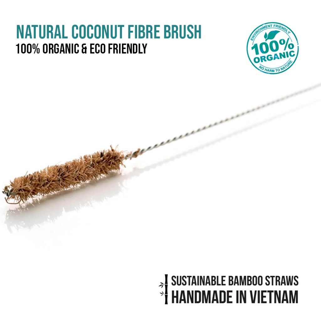 Reusable Cleaning Brushes for Bamboo or Stainless Steel Straws